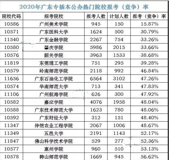 广州专插本政策