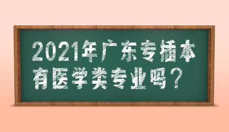 2021年广东专插本医学类专业有哪些？