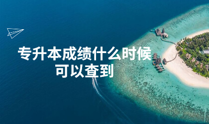 专升本成绩什么时候可以查到