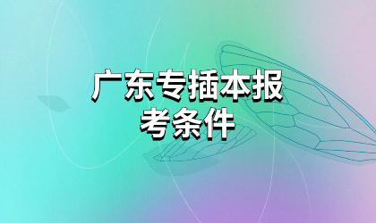 广东专插本报考条件