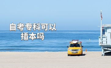 自考专科可以插本吗