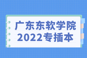 广东东软学院2022专插本