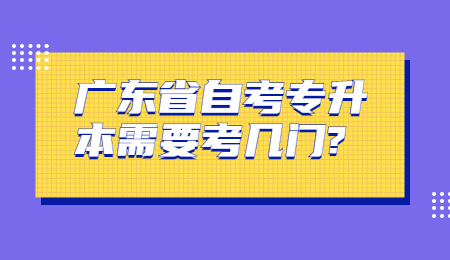 广东省自考专升本