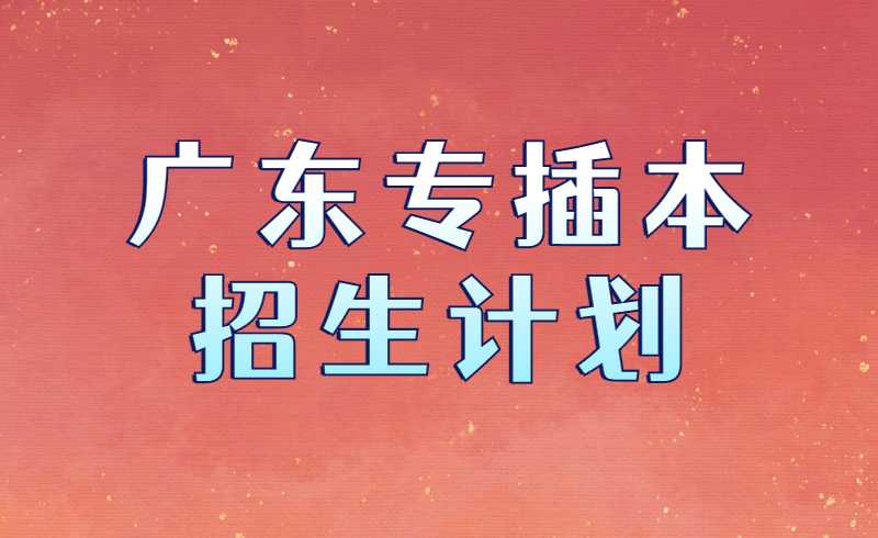 共招收5907人!2022广东专插本7所院校各专业招生计划数汇总!