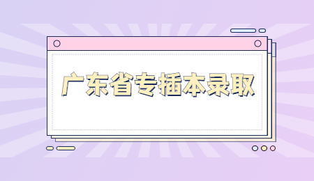 广东省专插本录取