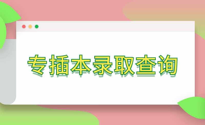 专插本录取查询方法+42所院校查询网址汇总!