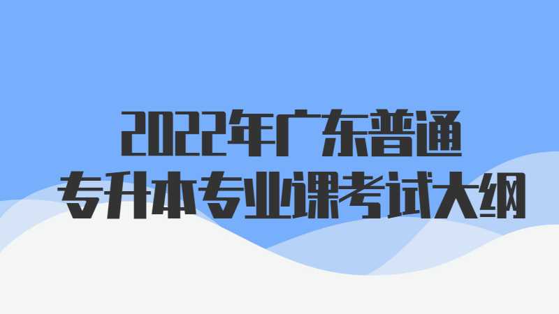 2022年广东普通专升本专业课电子商务概论考试大纲