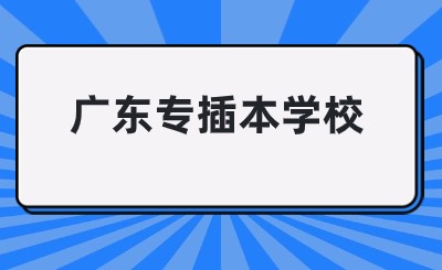 广东专插本学校