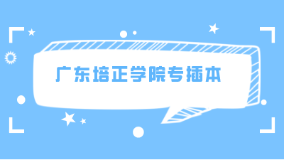 广东培正学院专插本