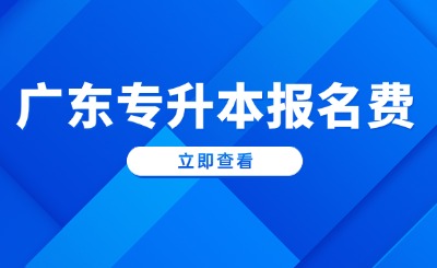 广东专升本报名费