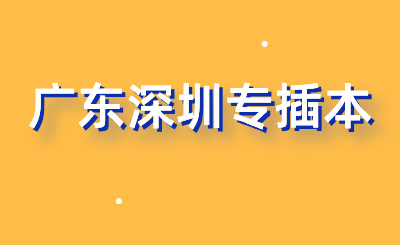 广东深圳专插本